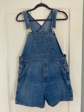 GAP Blue Denim Short Overalls
